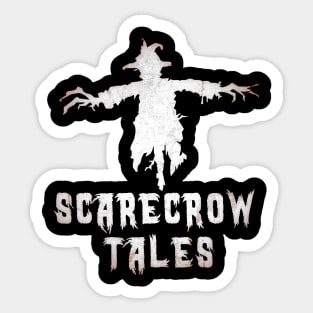 Scarecrow Logo Front On Dark Sticker